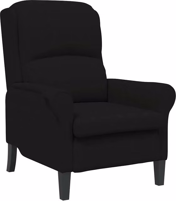 Poltrona | Sedia Relax Nero 76 x 94 x 102 cm Microfibra
