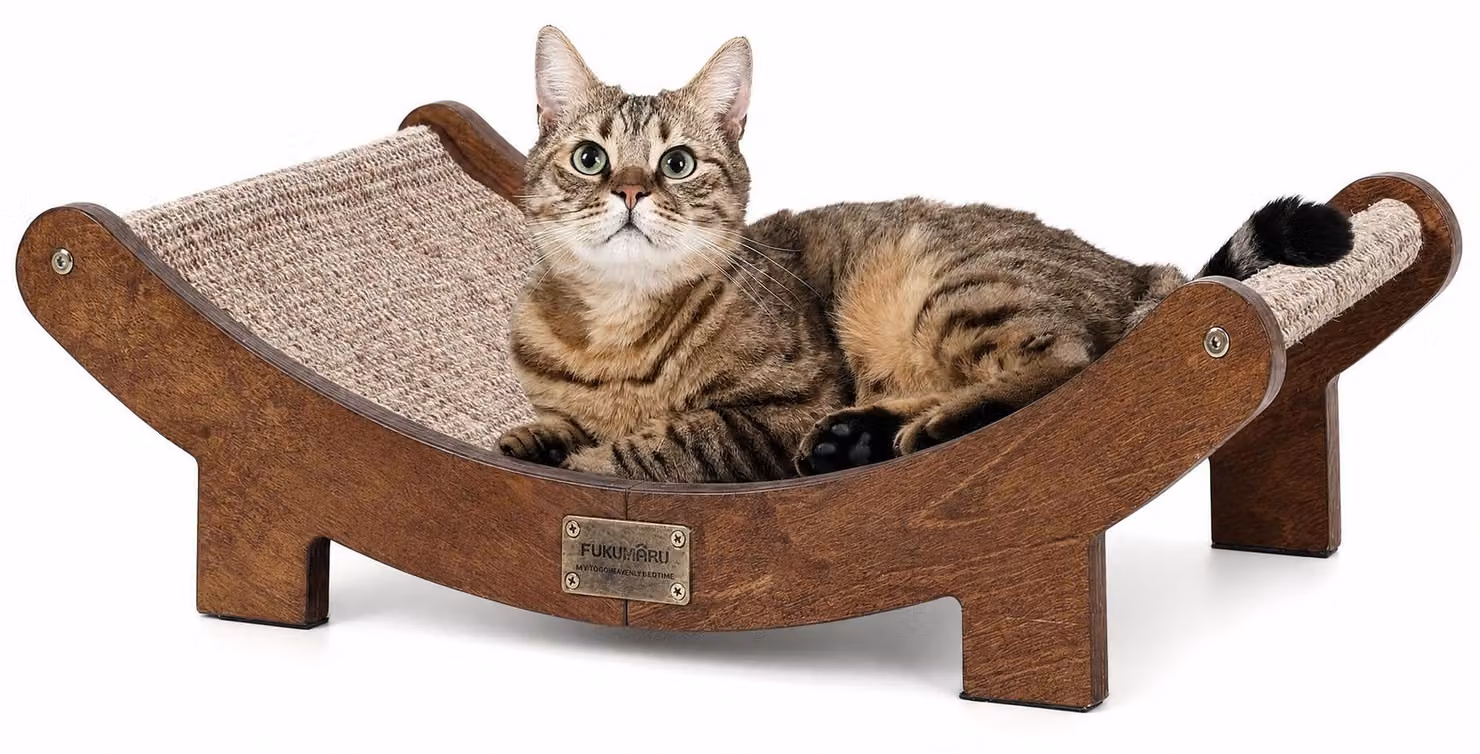 Tiragraffi extra grande in sisal con struttura in legno