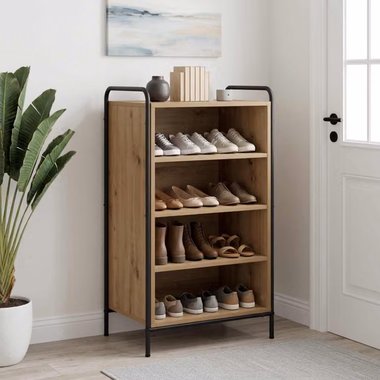 vidaXL Mobile per scarpe 51 x 36,5 x 93 cm Legno ingegnerizzato