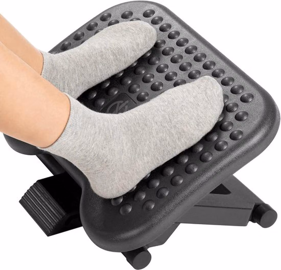 Azomor: poggiapiedi ergonomico con altezza e inclinazione regolabili per il massimo comfort