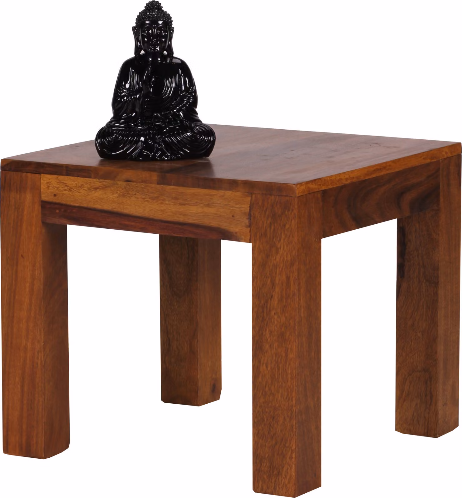 Wohnling Tavolino in Sheesham massiccio 45 x 45 cm in legno massiccio; WL1.204