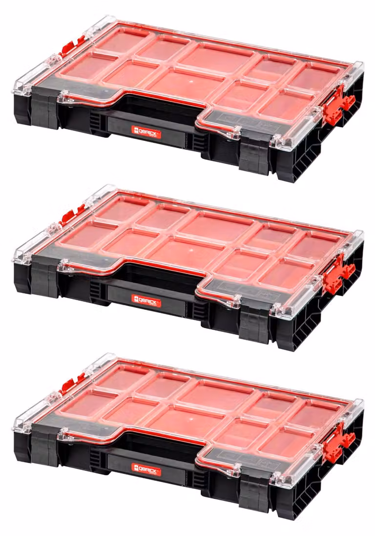 Qbrick System 3x PRO 200 Organizer 452 x 358 x 79 mm 6 L impilabili IP54