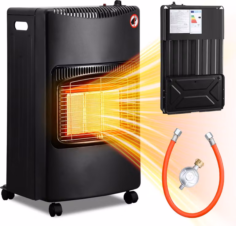 Riscaldatore a gas Ikodm da 4,2 kW con tecnologia a infrarossi e 3 livelli di riscaldamento