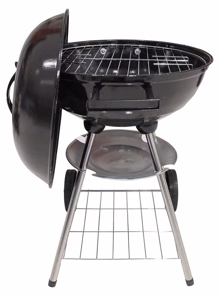 Griglia rotonda BestBQ con coperchio e 2 ruote - Portatile e pratica