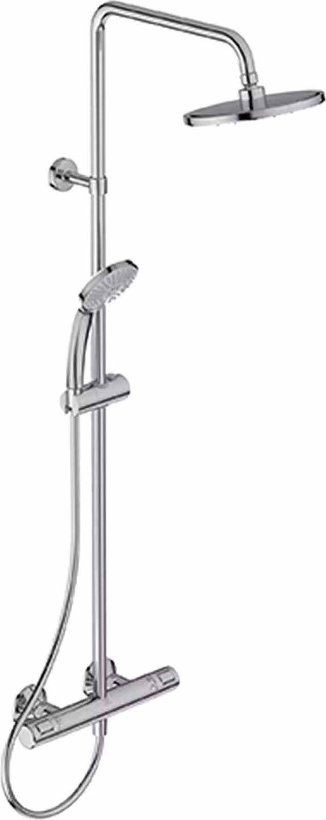 Sistema doccia Ideal Standard Ceratherm25 con termostato, cromato, 1 pz.