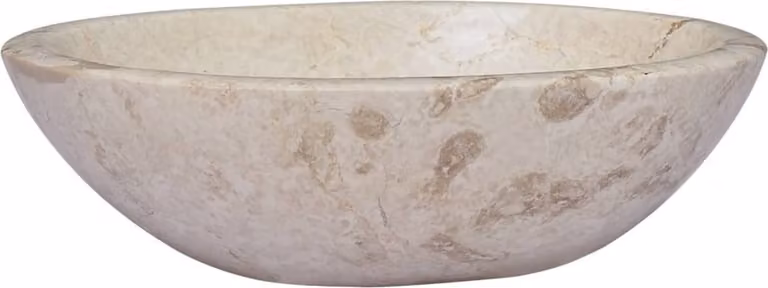 The Living Store lavabo crema 53x40x15 cm in marmo