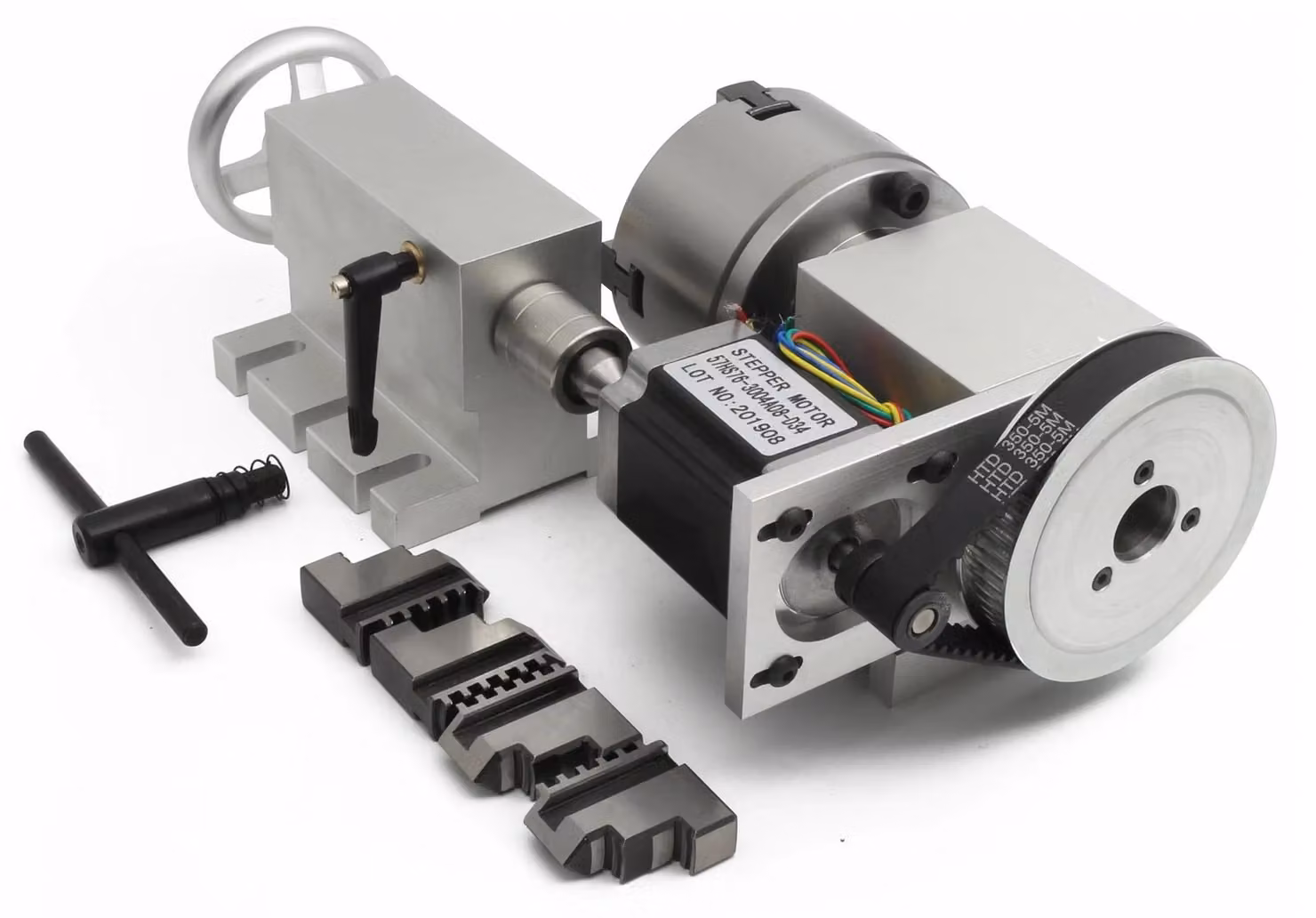 Kit mandrino e assi di rotazione CNC, struttura metallica di alta precisione e lunga durata, K12-100 mm