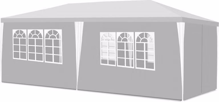 padiglione 3x3m /3x6m con pareti laterali, impermeabile, tenda da giardino con protezione UV, tenda per feste, padiglione da giardino