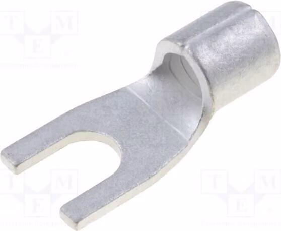 10 connettori a crimpare: a forcella, per cavi da 4÷6 mm², connessione a morsetto M4, adatti per cavi isolati ST-095/6 (non isolati)