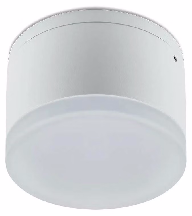AKRON PL LED SMD 10W IP54 – Diametro 10,8, altezza 7,5 cm - Biela