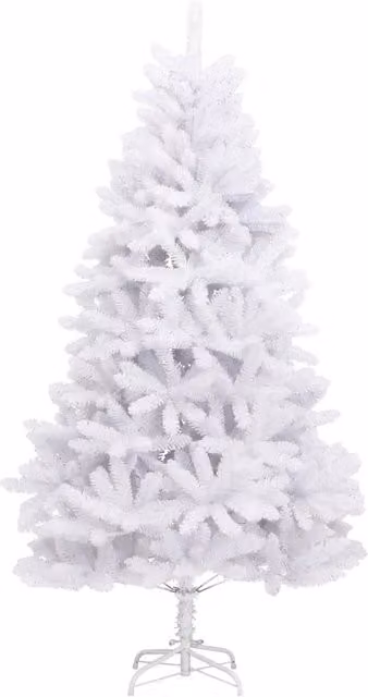 Albero di Natale Artificiale Incernierato con Base Bianco 300cm 357790