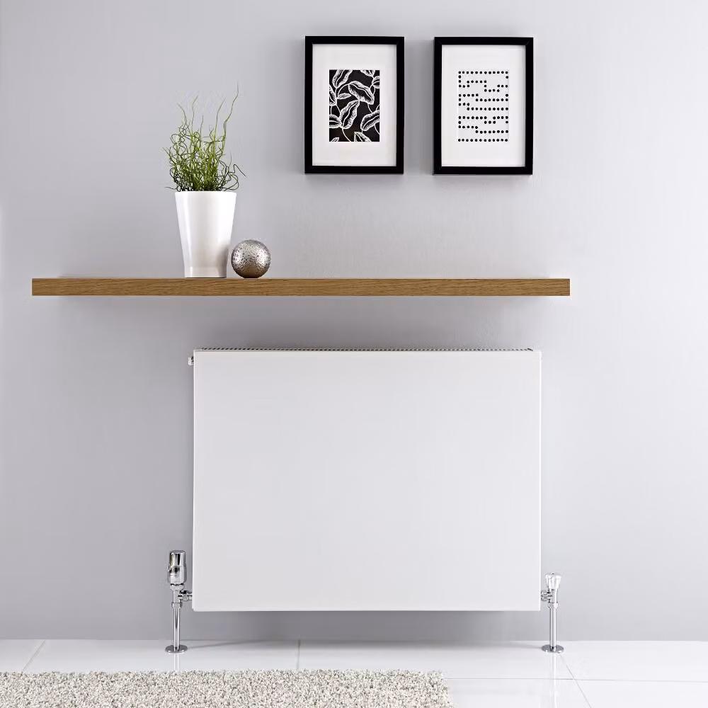 Radiatore Orizzontale Bianco a Piastra Radiante Type 21 - 600 x 800mm - 1040W - Merus