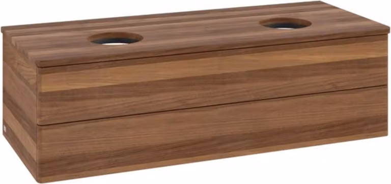 V&B Mobiletto senza struttura frontale, con illuminazione Antao 120x36x50cm, colore WBP w. wal, w. walnut