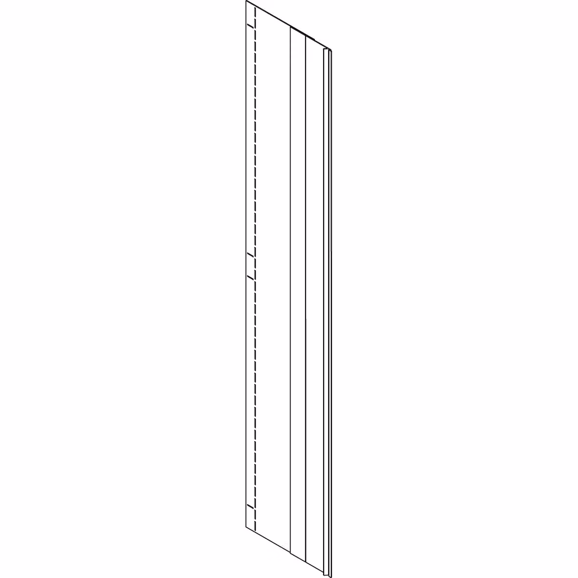 Parete divisoria ABN KU verticale BH8 per alloggiamenti con profondità 340 mm NTW18-3