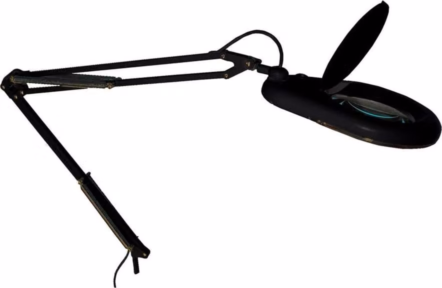 Lampada con lente d'ingrandimento a LED Fbright: illuminazione potente e ingrandimento 3x per lavori di precisione. - Fbright