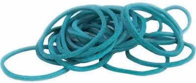 Elastico per ortaggi Stars verde e turchese 1,5 x 1,6 mm Ø 100 mm 20 confezioni da 1 kg
