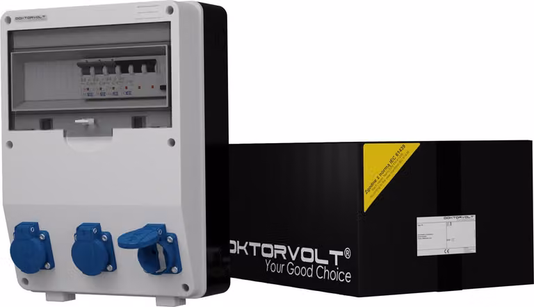 Distributore di potenza TD-S/FI 3x230V FI 40A 4P Doktorvolt® 9030