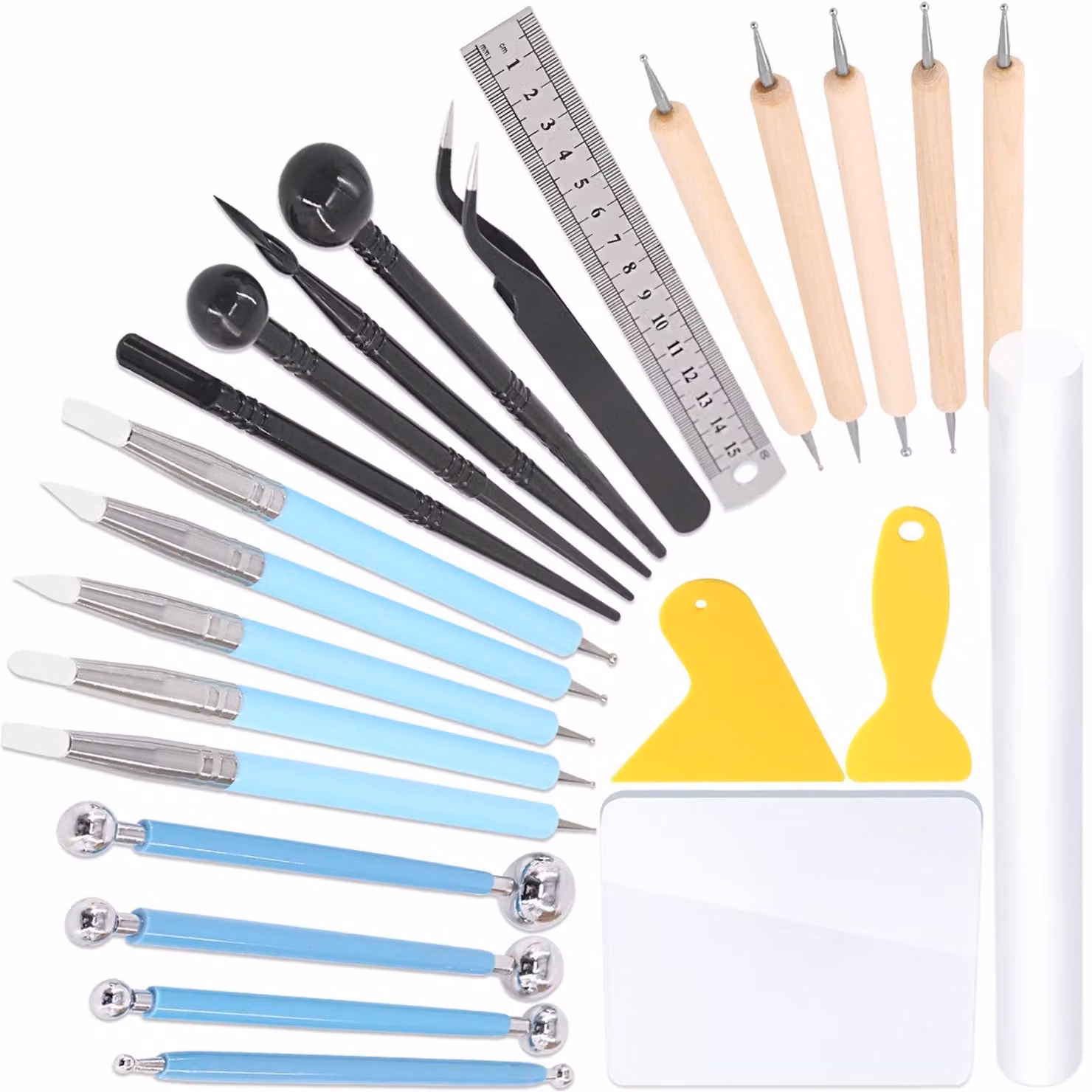 Set di 24 strumenti per la Vetroceramica, ideale per principianti e appassionati del fai-da-te