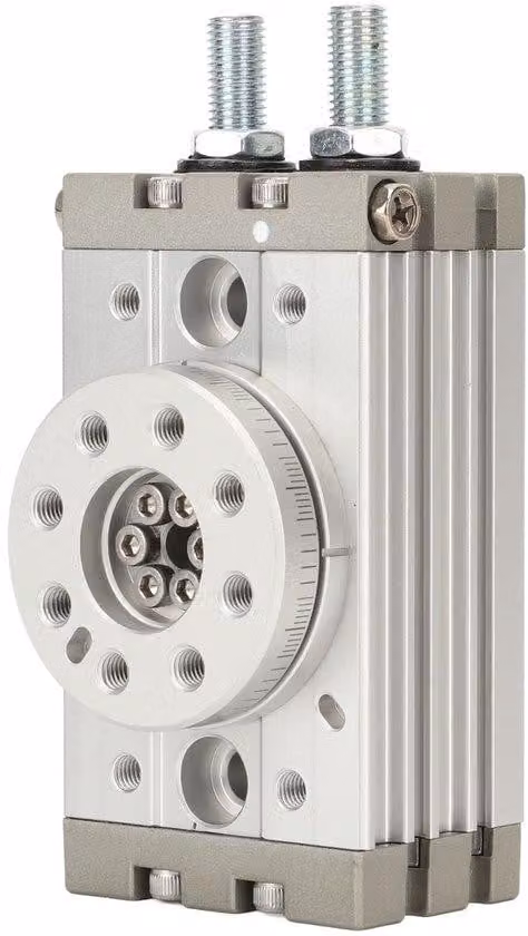 Cilindro pneumatico in alluminio, rotazione di 190 gradi - Robusto - Resistente all'acqua e alla polvere - dotato di anello magnetico - doppia funzione - rotazione di 190 gradi