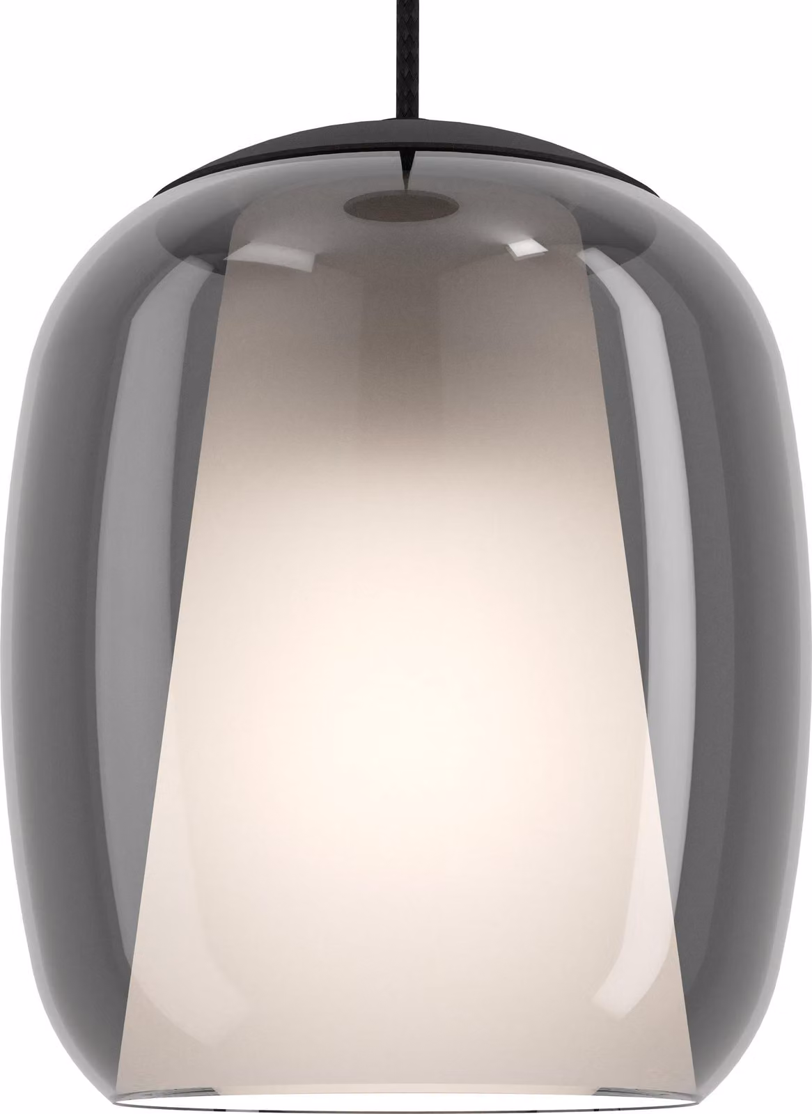 EGLO CIAMPINO, Flessibile, Nero, Grigio, Vetro, Acciaio, Tessile, Vetro, Nero