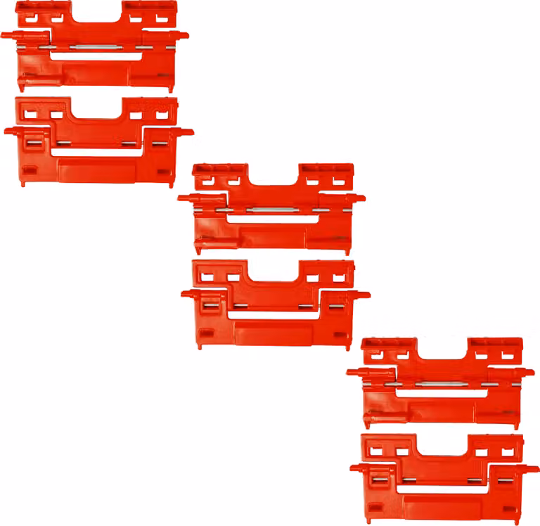 6x elementi di fissaggio laterali per armadietti portautensili Qbrick PRO/ONE