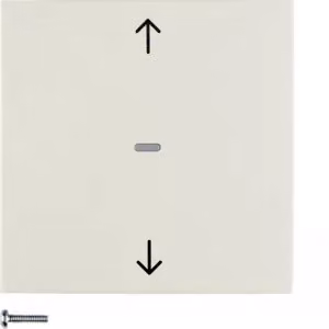 Berker 85241182 Pulsante per tapparelle, bianco lucido, Berker S.1