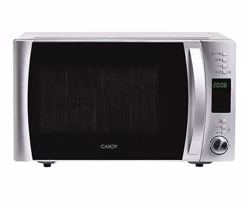 Candy COOKinAPP Forno a Microonde con Grill, 25 Litri, 900W, 40 Programmi, App Simply-Fi, Funzione ECO, Programma Defrost, Child Lock, Libera Installazione, 51,3 x 42,9 x 30,7 cm, Inox - CMXG25DCS
