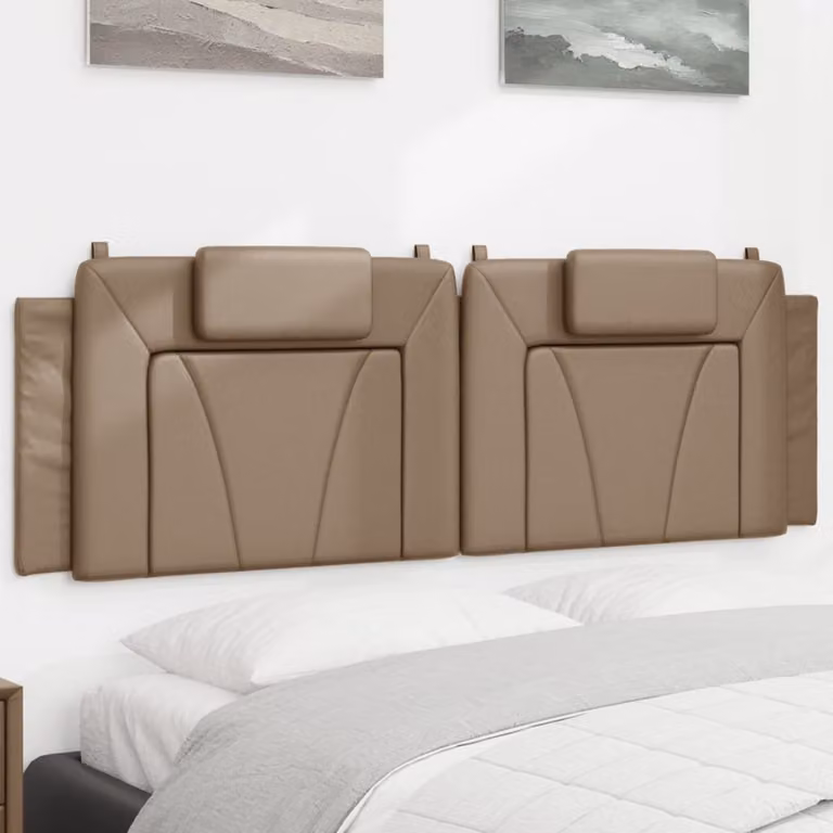 vidaXL Cuscino Testiera Viana Cappuccino 160 cm in Similpelle