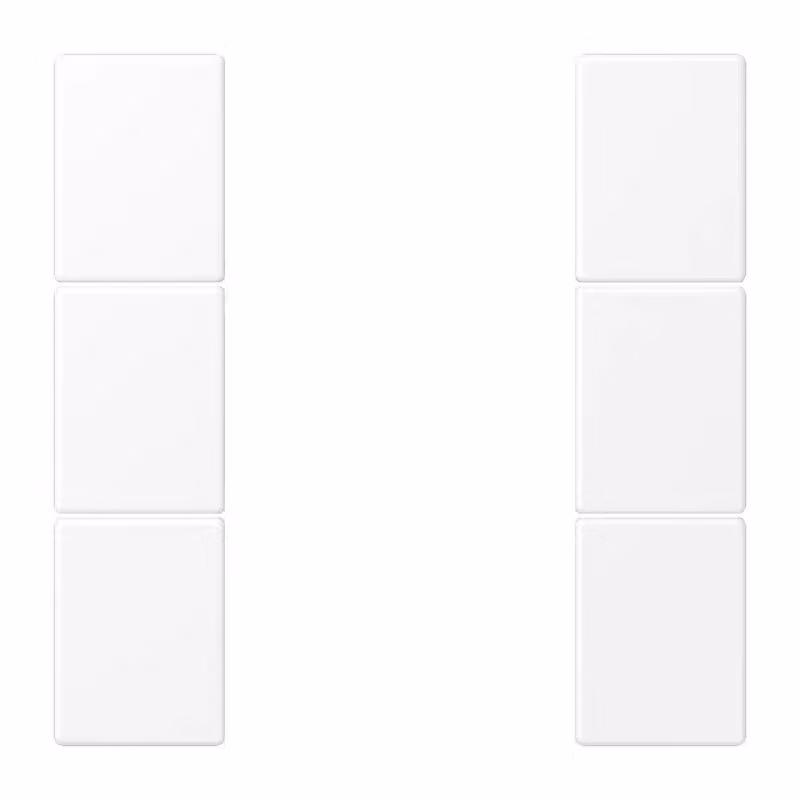 Tastiera Jung a 3 tasti, F50, serie LS, bianco neve opaco LS503TSAWWM