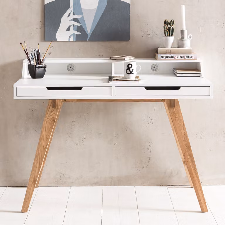 Scrivania SKANDI 110 x 85 x 60 cm Legno MDF Scandinavo