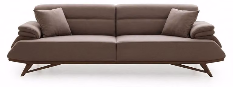 Polstergarn 3-Sitzer Sofa Moderner Stil Grau Luxuriöse Bequem