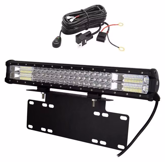 Barra illuminante a LED, potenza 288W, design impermeabile, supporto, cavo per l'illuminazione