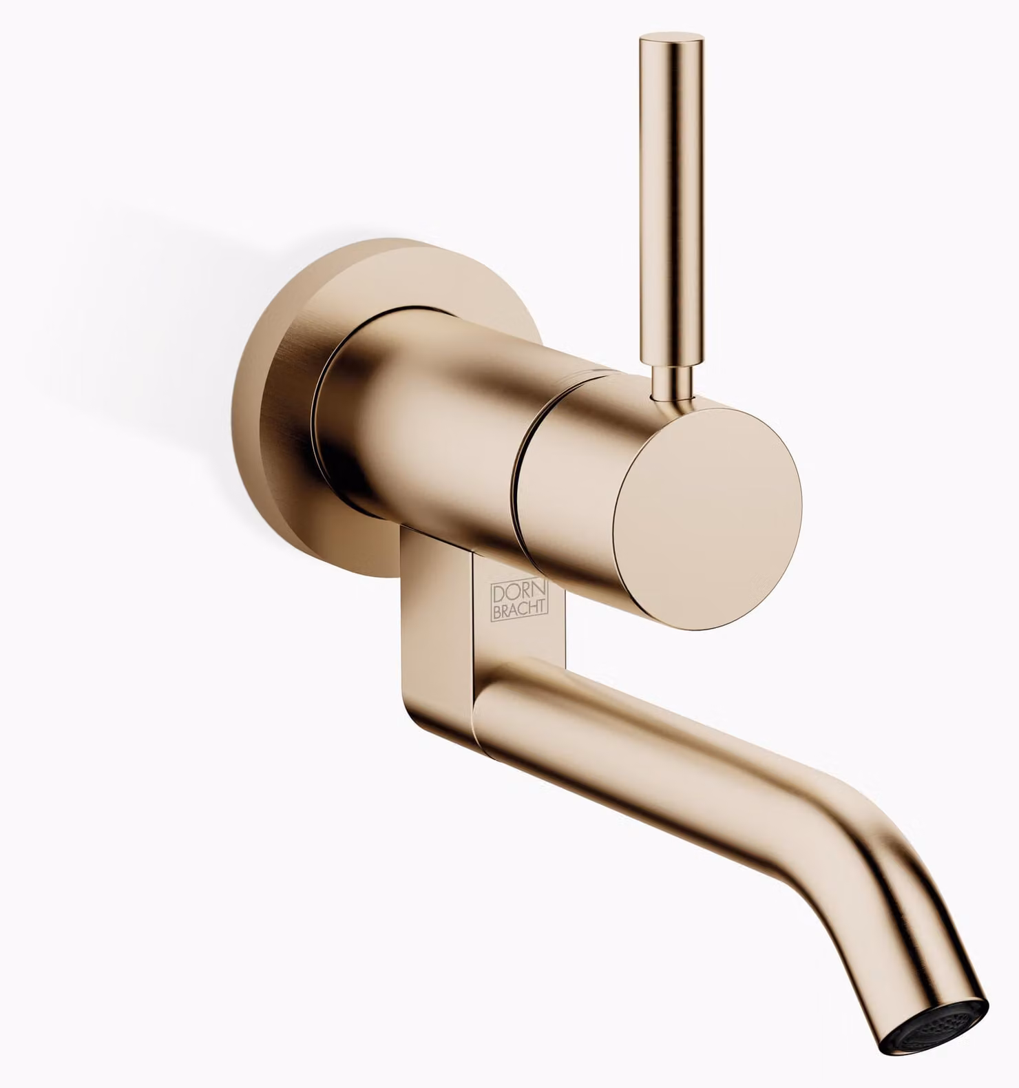 Dornbracht META Mitigeur monocommandé mural pour lavabos sans vidage, saillie 185mm, 36805660-27, 36805660-27