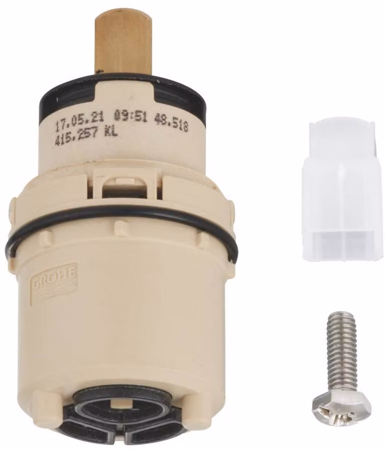 Cartuccia Grohe 48518 per miscelatore monocomando 28 mm con limitatore di temperatura, 1 pz.