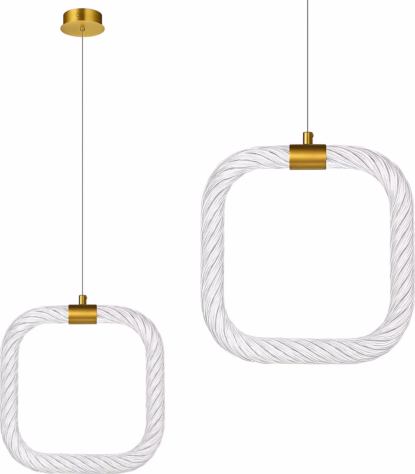 Lampada A Sospensione Toolight Lhj056-Cp1 White, Gold