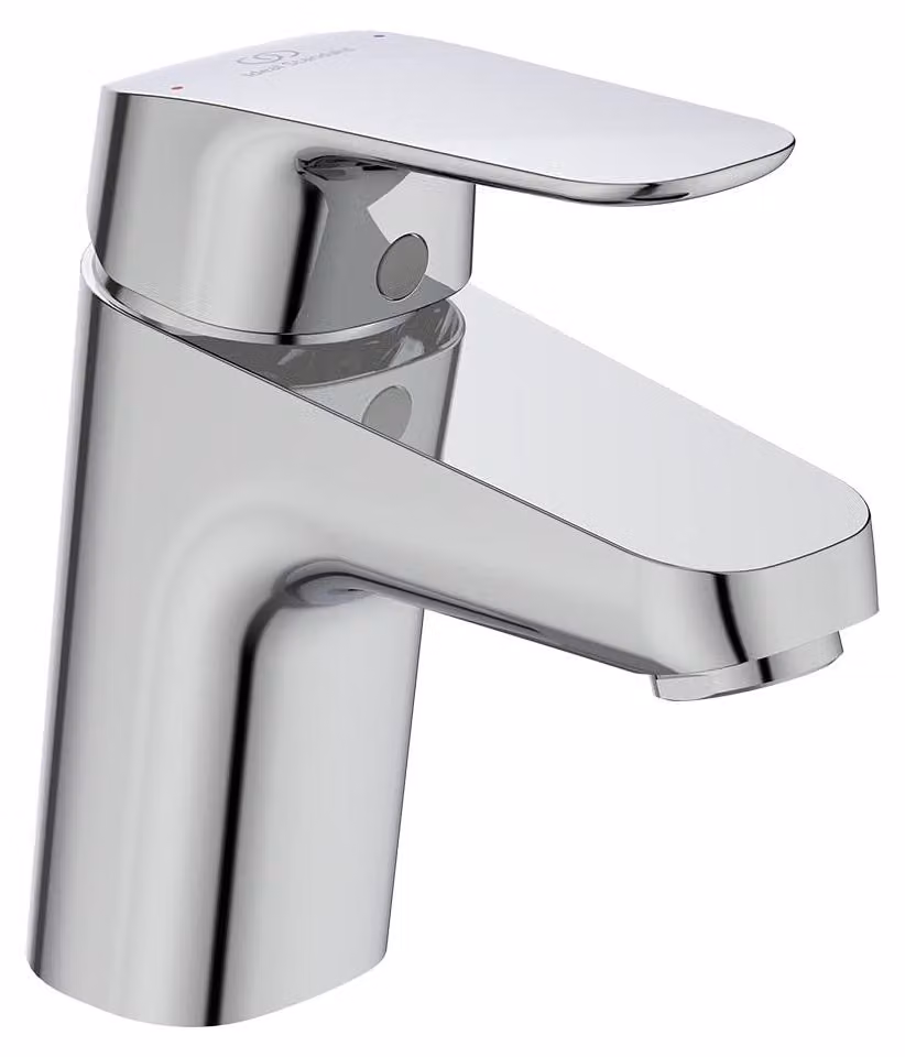 Miscelatore per lavabo Ideal Standard Ceraflex, modello B1812AA, finitura cromata, senza gruppo di scarico