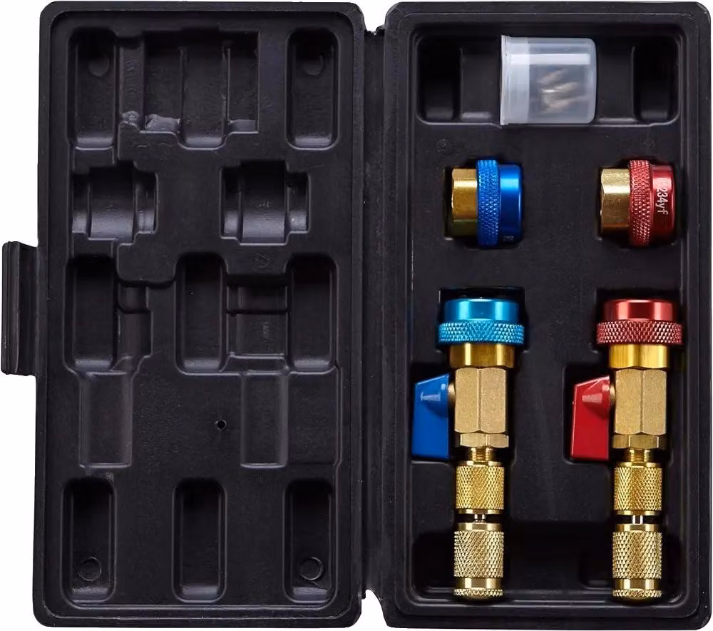 Estrattore per valvola di espansione, compatibile con i refrigeranti R134A e R1234YF, facile da installare, set da 3 (14 pezzi)