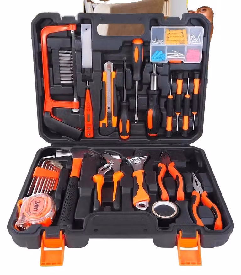 Set di utensili, kit professionale da 102 pezzi, design ergonomico, cassetta degli attrezzi - 102 pezzi