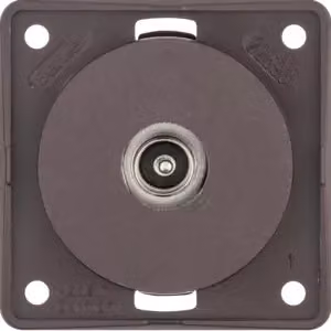 Berker 945112511 Scatola di derivazione per antenna TV, marrone opaco, inserti Integro