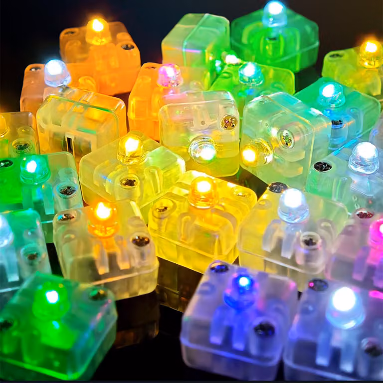 30 mini lanterne a LED, colorate, per lanterne di carta, per decorazioni