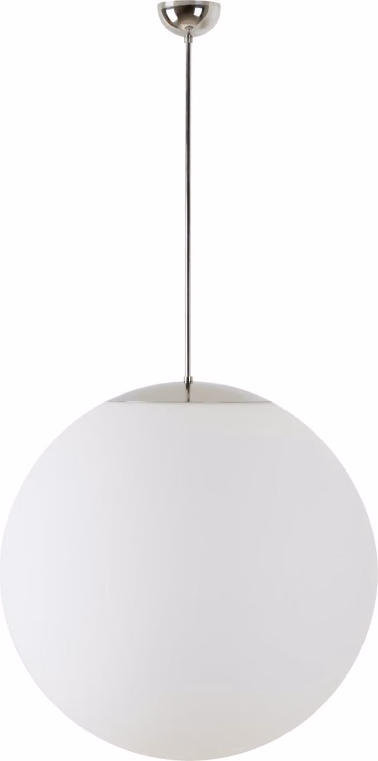 OSMONT ADR60217 ADRIA P5 apparecchio a sospensione in vetro acciaio inox lucido / bianco IP40 3000 K 48W LED