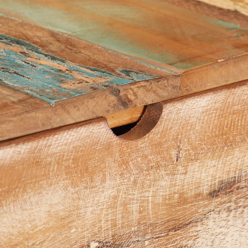 Comodino con specchio 112x45x76 cm in legno massiccio antico