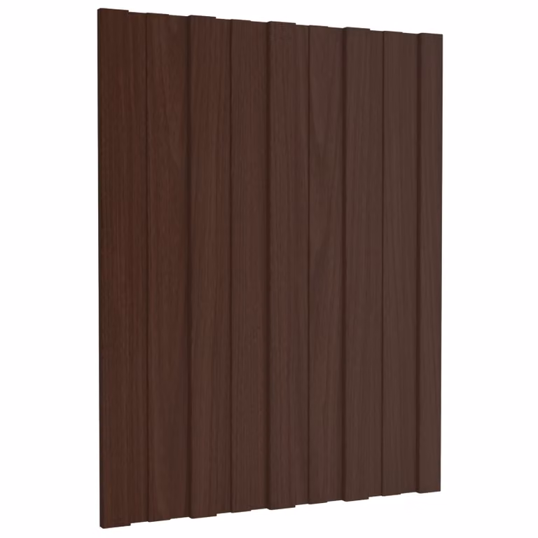 Set di 36 pannelli per tetto vidaXL in acciaio zincato marrone L: 60 cm, P: 45 cm