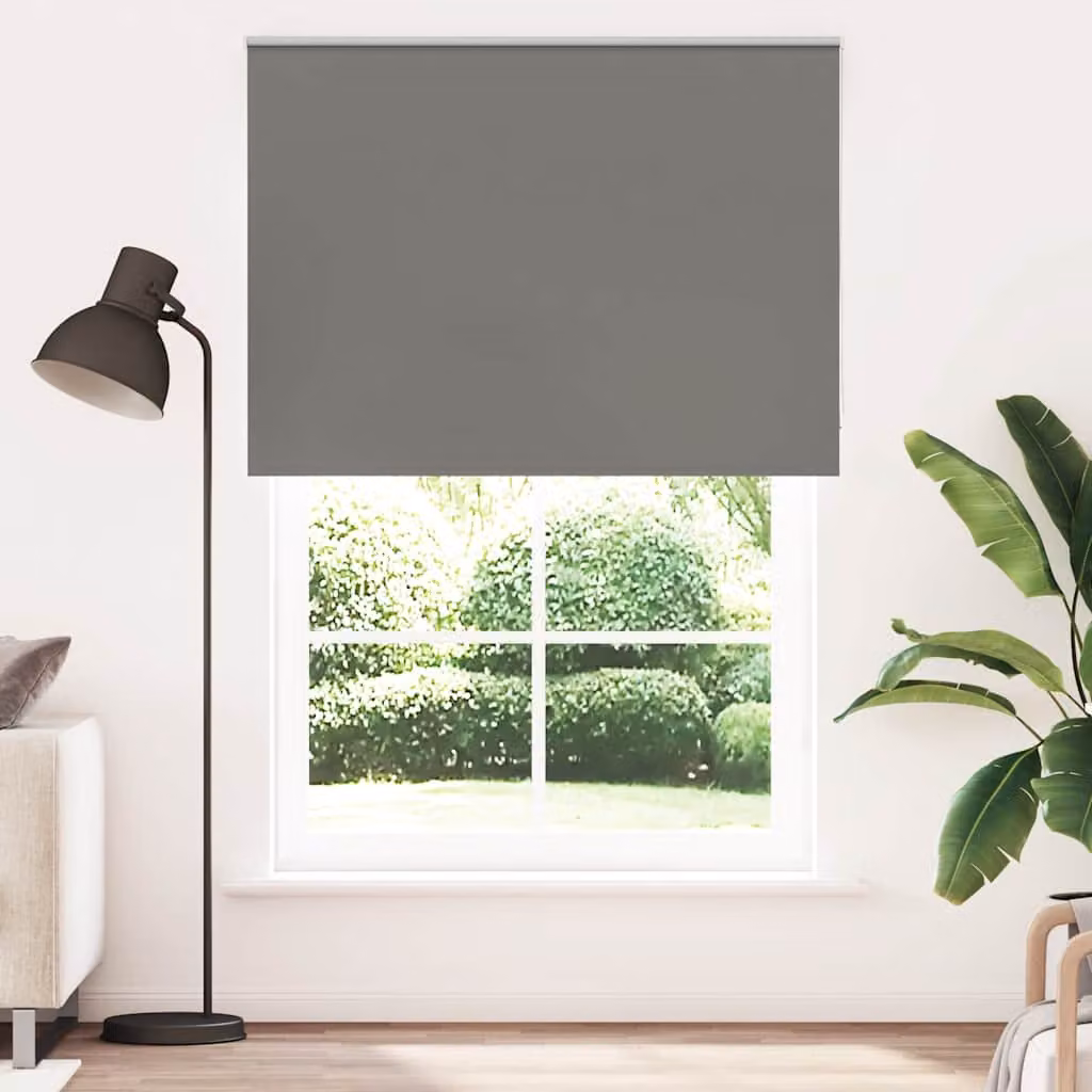 Tenda a Rullo Oscurante e Termoisolante vidaXL in Poliestere Grigio, L: 150 cm, H: 230 cm