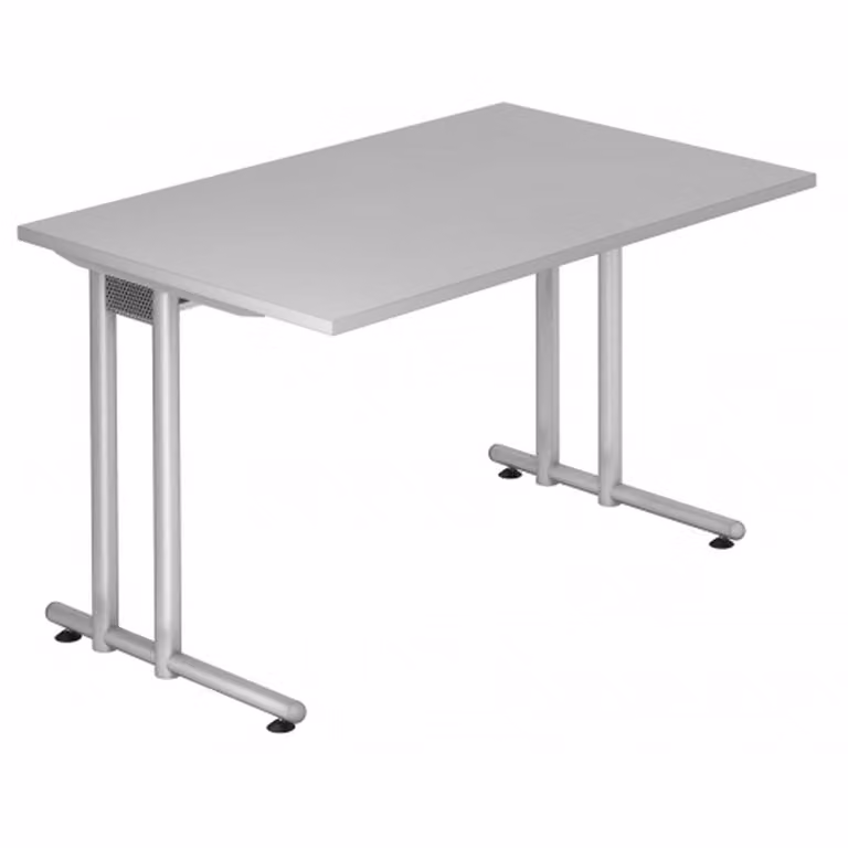 HAMMERBACHER NS12 Schreibtisch grau rechteckig