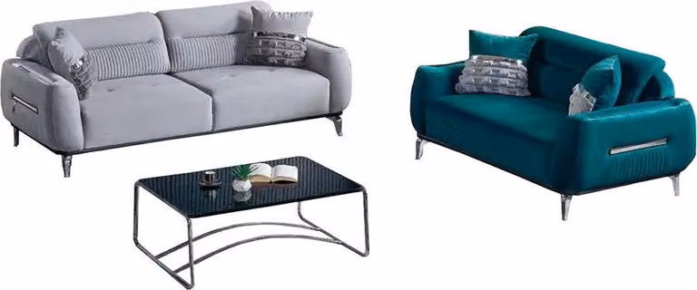 Sofa Couch Polster Möbel Wohnzimmer Sitzgarnitur Einrichtung Garnitur 3+2