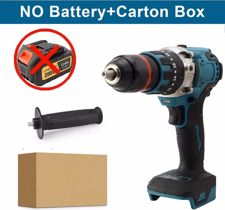 Avvitatore a percussione a batteria - Trapano avvitatore - Coppia di serraggio: 480 Nm - 18V - Motore brushless - Mandrino autoserrante da 13 mm - 4000 giri/min - Senza batteria e caricabatterie
