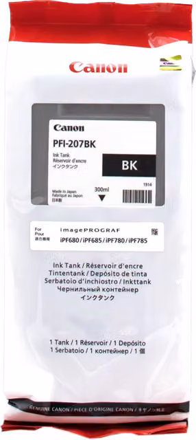 Canon Large Format Canon PFI-207 BK cartuccia nera