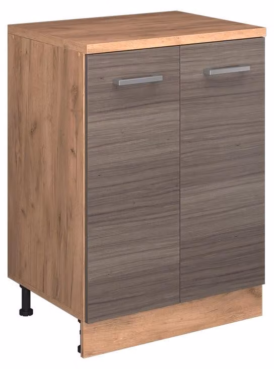 Mobile cucina sottotetto Vicco R-Line Grigio nobile 60 cm senza inclinazione con 2 ante, Model 61759