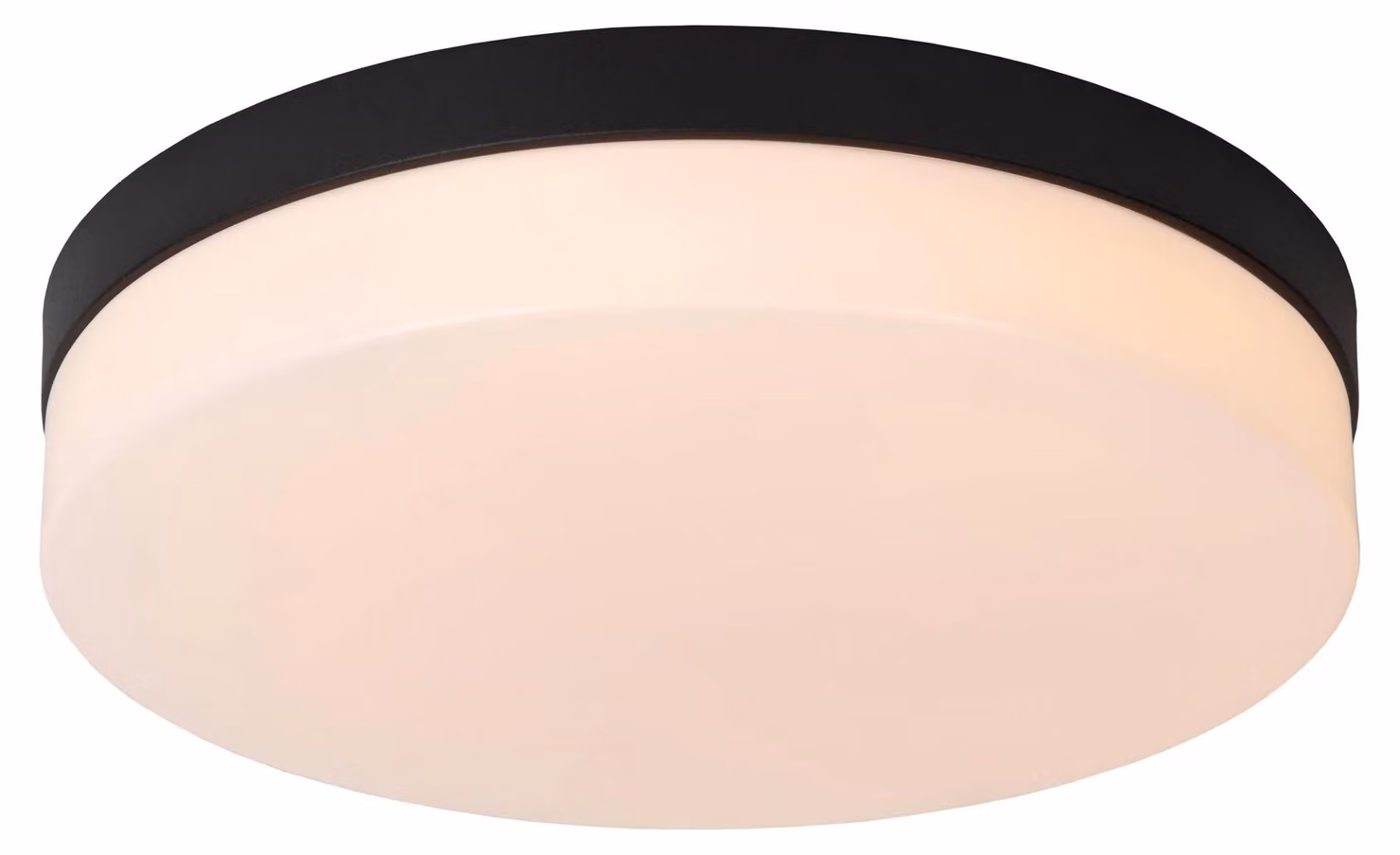 Plafond bagno 34,5 cm LED 24W nero rotondo BISKIT Lucide